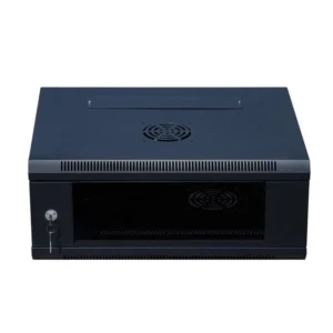 4U Wall Mount Server Cabinet Network Rack Enclosure Locking Glass Door
