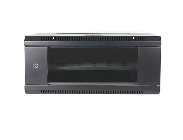 4U Wall Mount Server Cabinet Network Rack Enclosure Locking Glass Door - Image 4